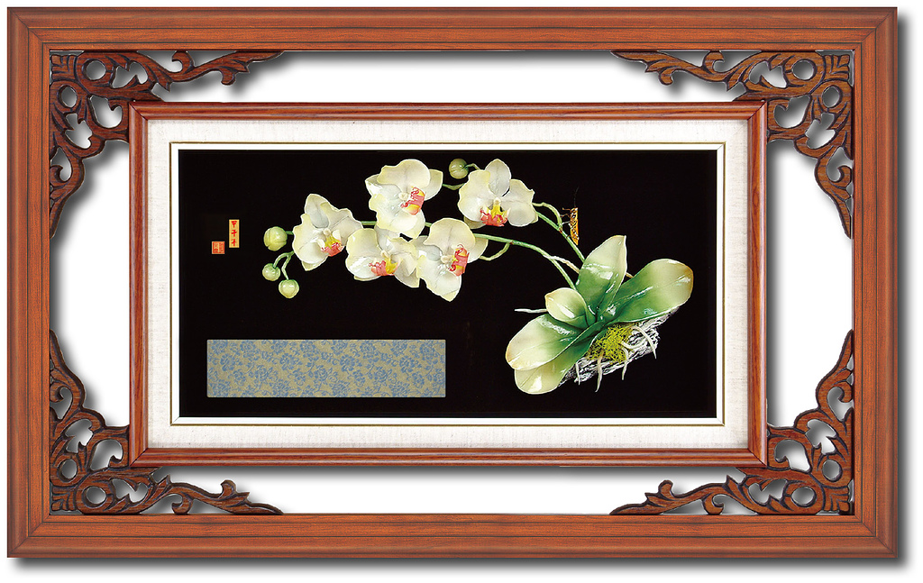 琉璃花-五福臨門(蝴蝶蘭),琉璃藝品,藝品批發