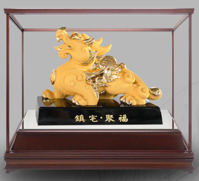 鎮宅辟邪絨沙金藝品,立體金箔藝品,金雕藝品