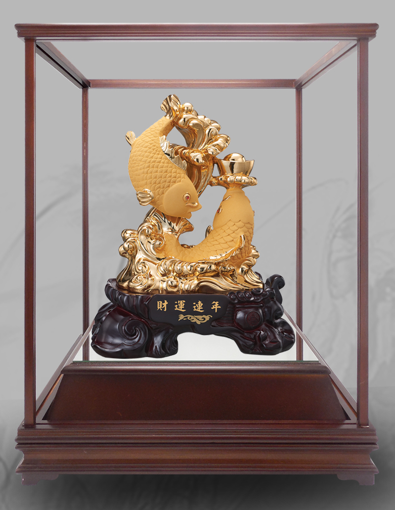 財運連年絨沙金藝品,金雕藝品,招財擺飾