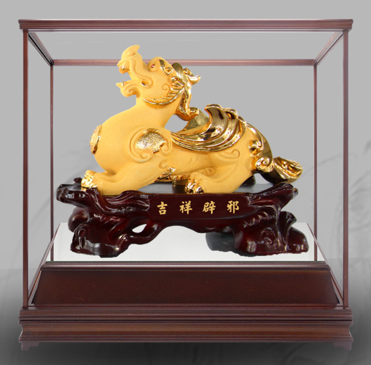 吉祥辟邪絨沙金藝品,立體金箔藝品,金雕藝品,櫥窗藝品