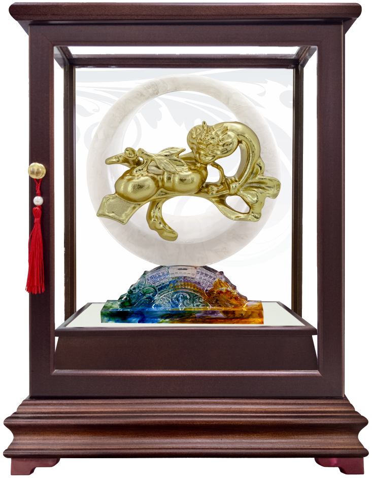 玉石藝品,櫥窗藝品