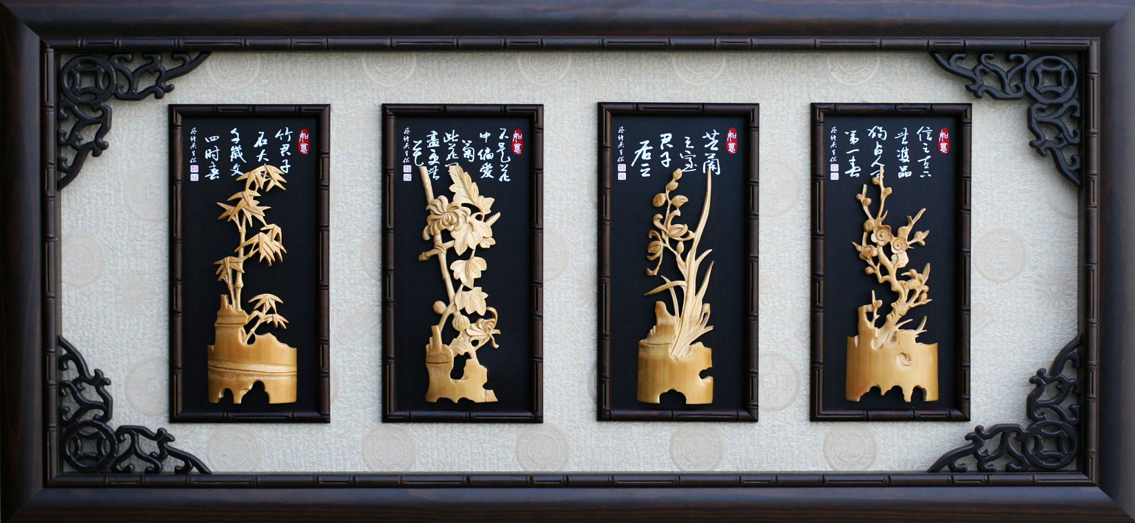 竹雕藝品,木雕藝品,竹雕賀匾,竹雕匾額,竹雕掛匾
