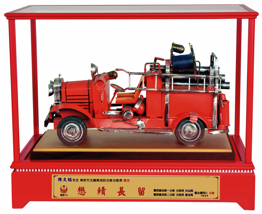 仿古消防車-5,櫥窗藝品,消防車