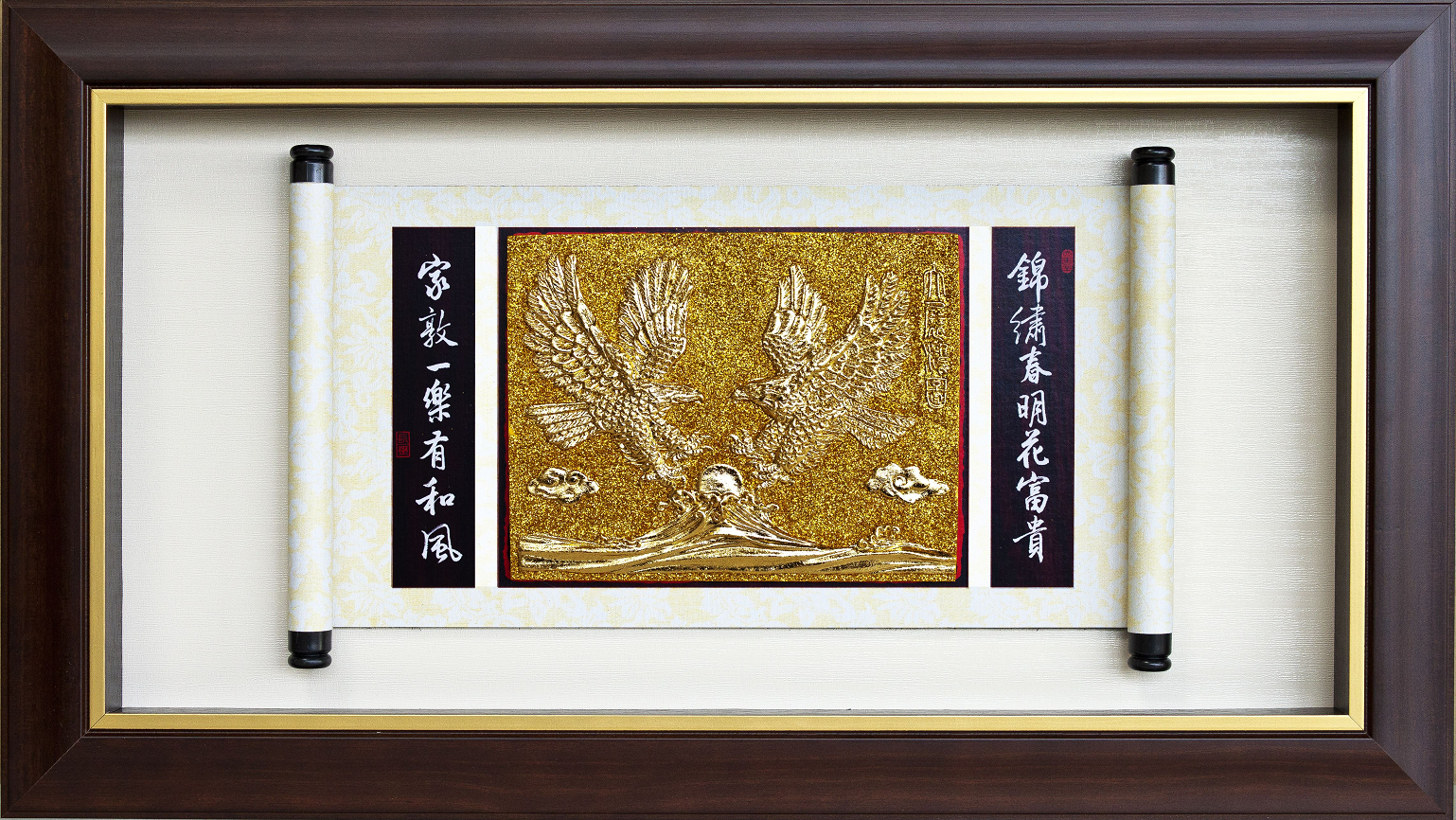 立體金箔獎牌賀匾,立體金箔畫掛飾
