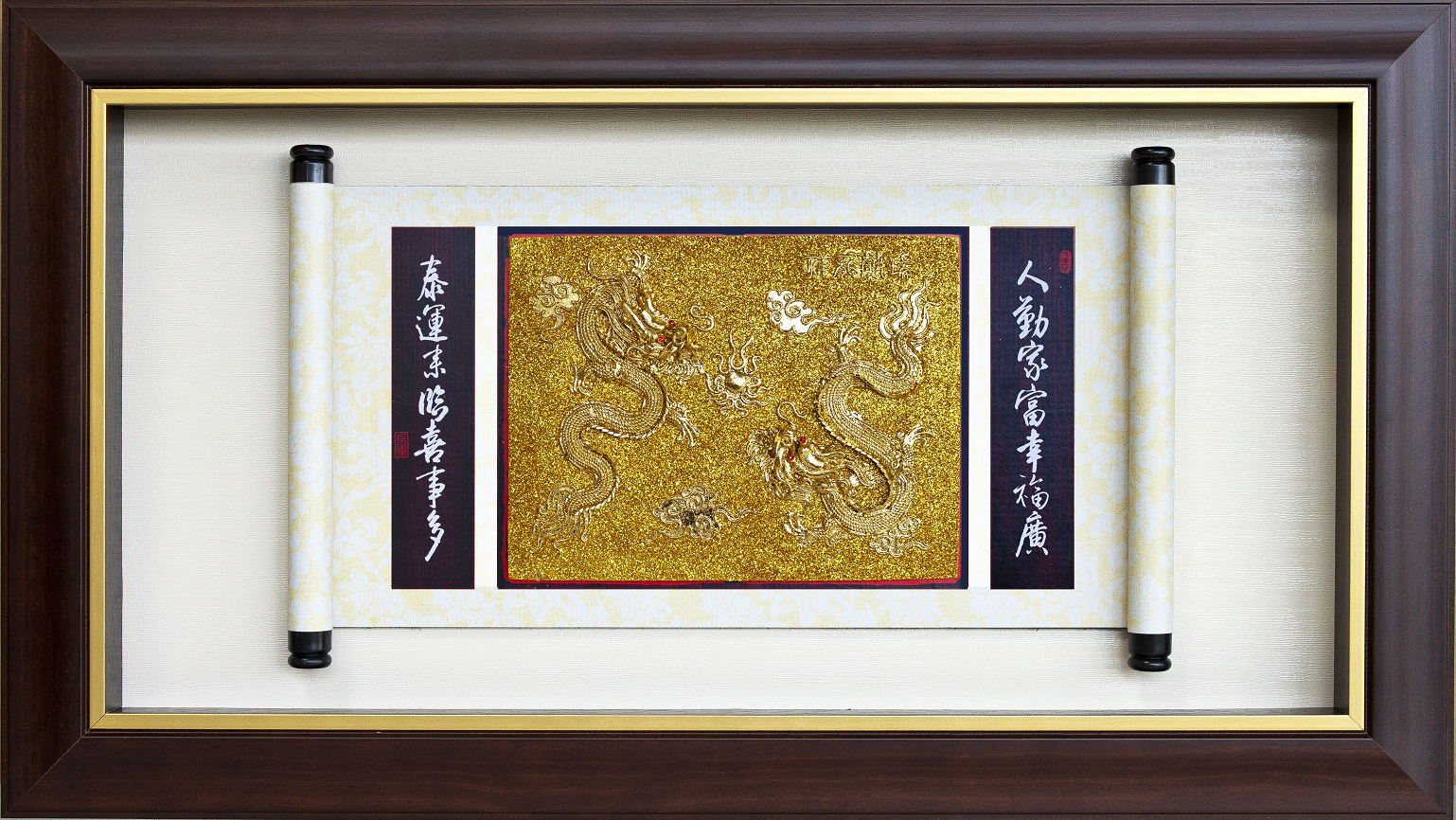 金雕獎牌,立體金箔畫掛飾