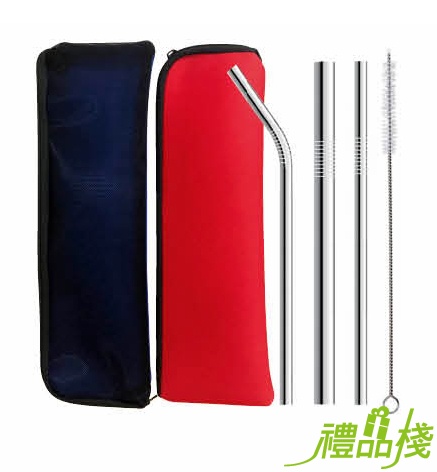 透氣網吸管組,304不鏽鋼吸管組,環保吸管批發,304不鏽鋼吸管+清潔刷,吸管組