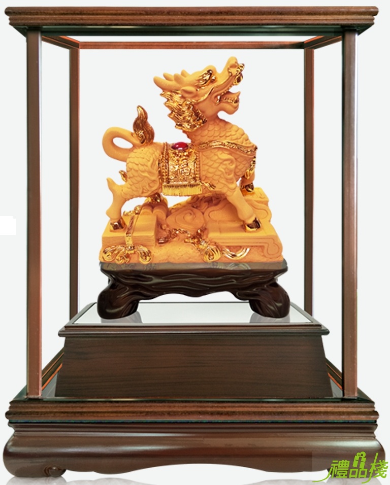 四寶麒麟絨沙金藝品,沙金藝品,立體金箔藝品,造型藝品,金雕藝品
