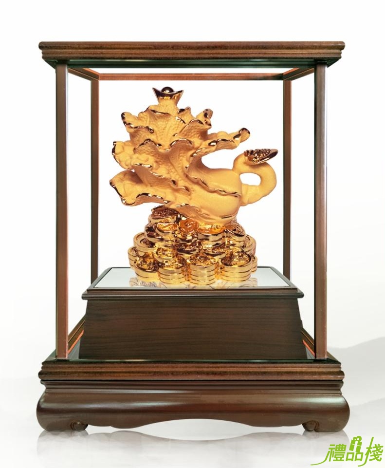 富貴百財絨沙金藝品,沙金藝品,櫥窗藝品,藝品台中,藝品批發,金雕藝品