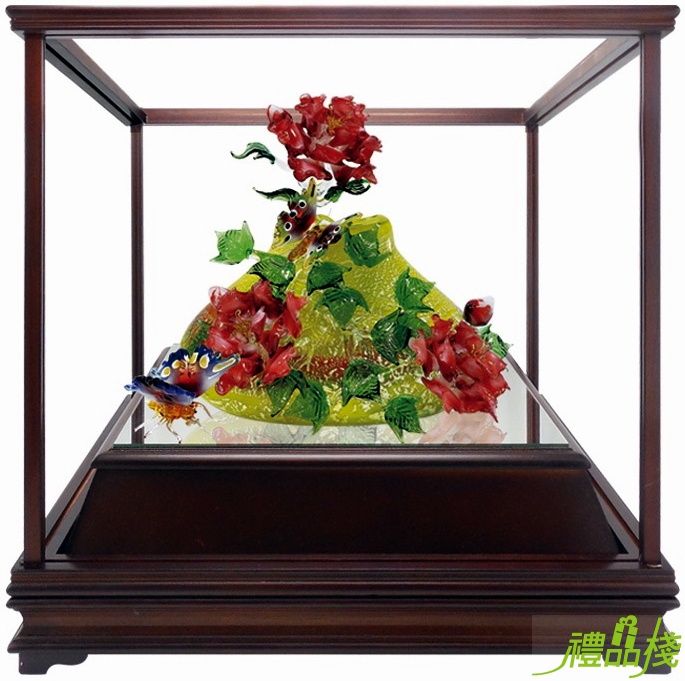向上發財手工琉璃藝品