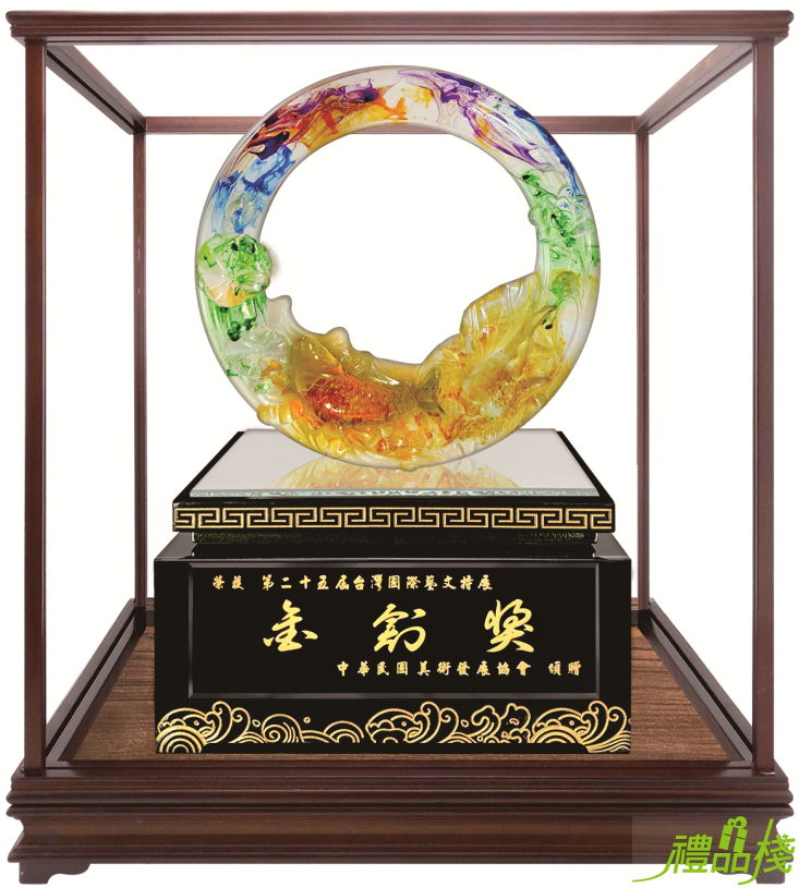 大圓滿櫥窗藝品,水琉璃藝品,櫥窗藝品,藝品台中,開運招財藝品,禮品棧藝品