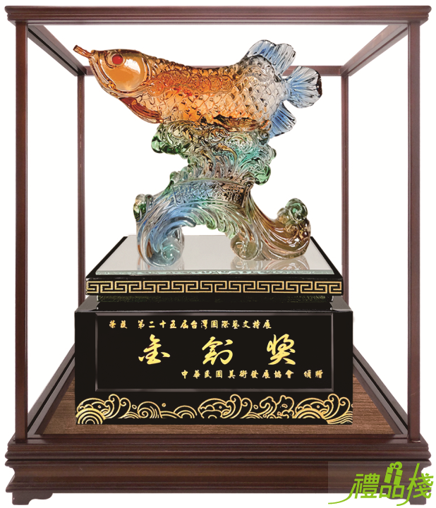 招財金龍櫥窗藝品,水琉璃藝品,櫥窗藝品,藝品台中,藝品批發,開運招財藝品