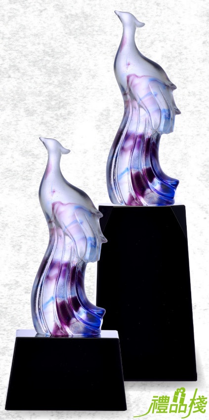 琉璃獎盃-鳳鳴春曉,琉璃獎牌獎座,琉璃禮品