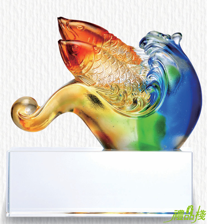 琉璃精品-游刃有餘,琉璃獎座,琉璃獎牌獎座,琉璃禮品,水晶琉璃獎座,水晶琉璃藝品