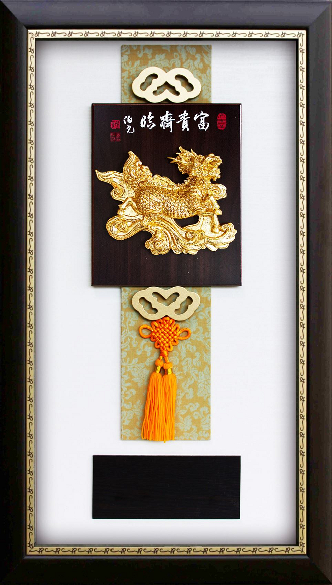 金箔雕塑精品-富貴齊臨