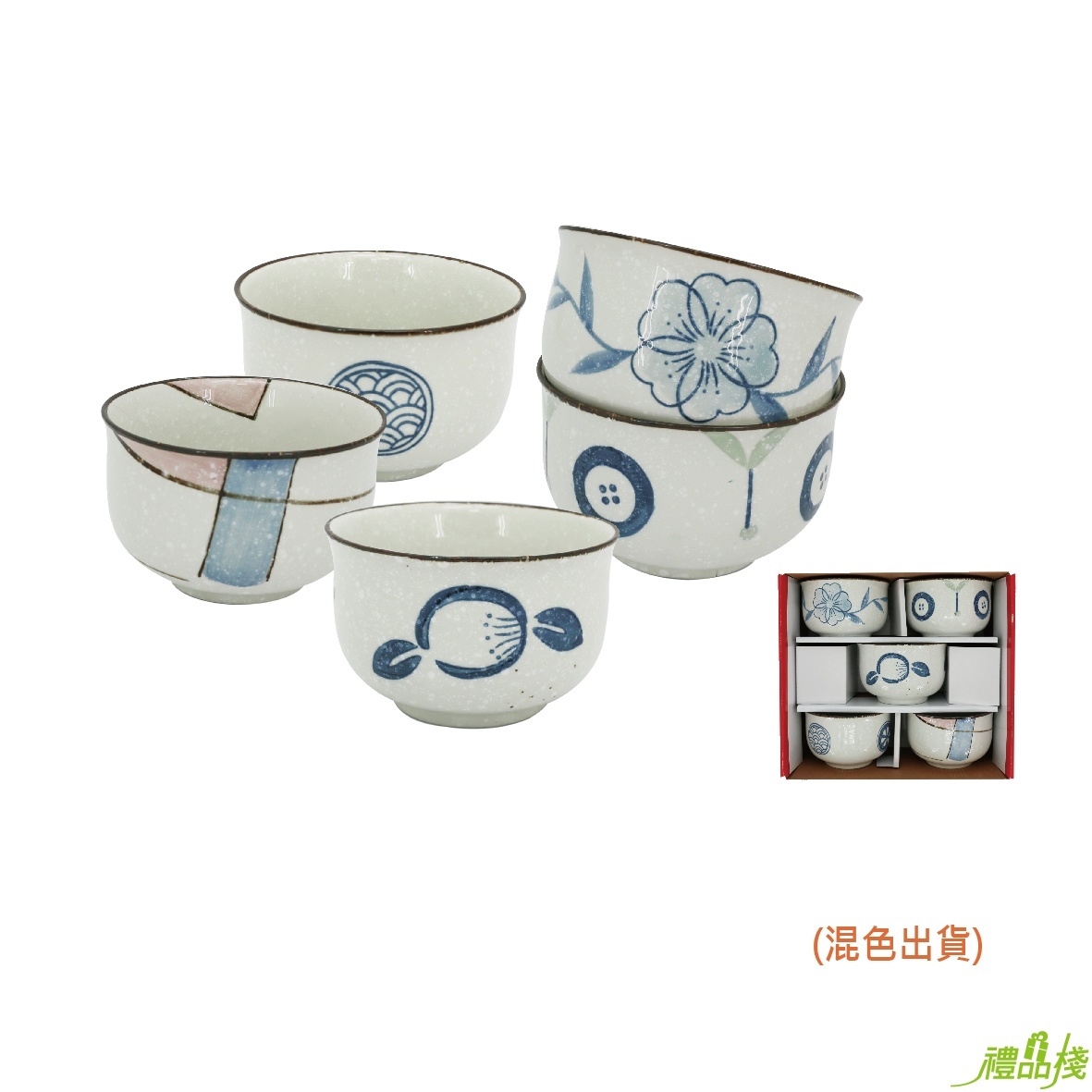 雪花反口碗,陶瓷餐具,手繪碗,日式碗,飯碗,飯碗組,餐廚用品,餐碗,碗盤餐具