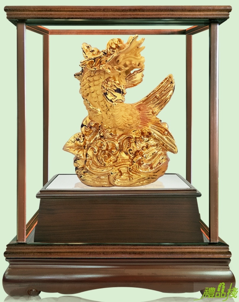 吉祥鰲魚絨沙金藝品,沙金藝品,立體金箔藝品,造型藝品,漆線雕藝品,金雕藝品