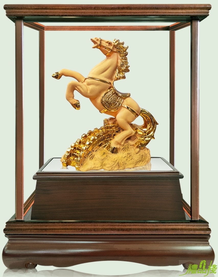馬上高升絨沙金藝品,沙金藝品,立體金箔藝品,造型藝品,漆線雕藝品,金雕藝品