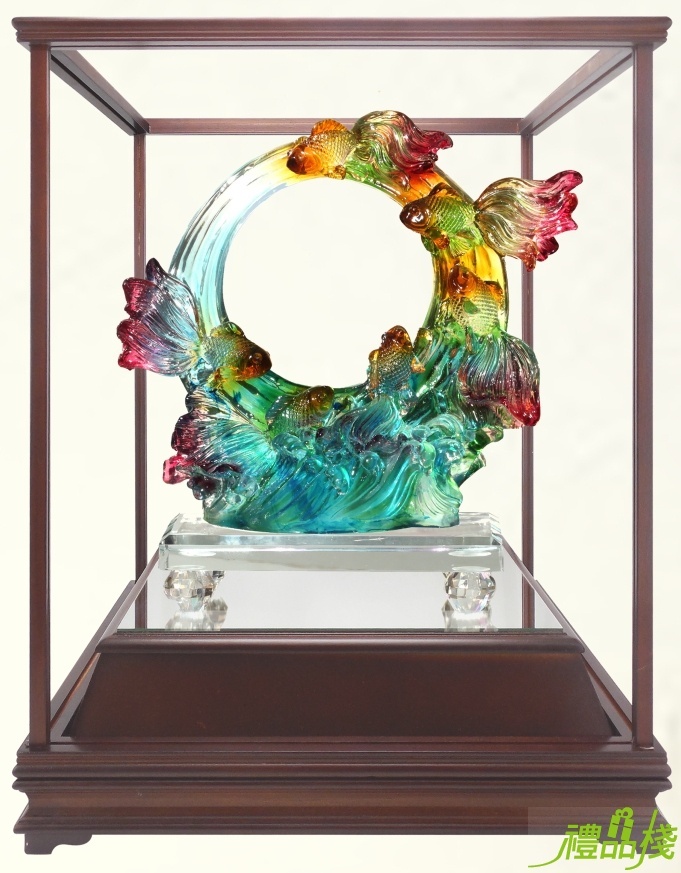 水琉璃藝品,櫥窗藝品,藝品台中,藝品批發
