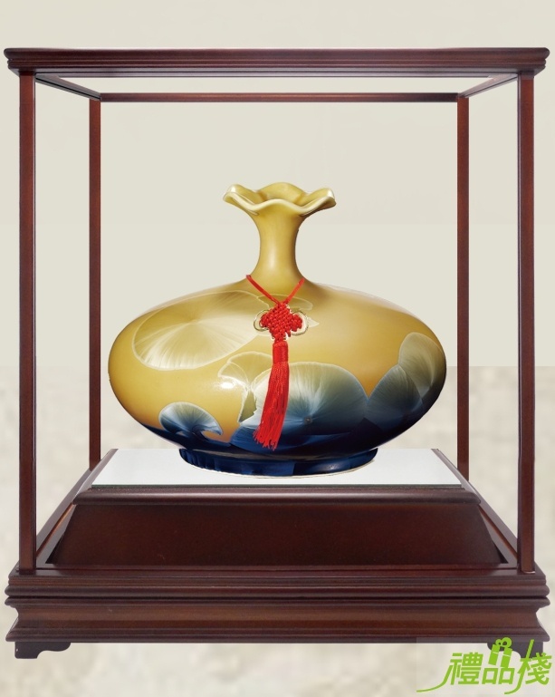 陶藝品-蘭,陶瓷藝品 台中,冷彩陶藝品,青花瓷藝品,花瓶擺飾藝品