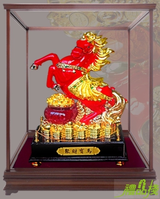 聚財寶馬招財藝品,櫥窗藝品,藝品台中
