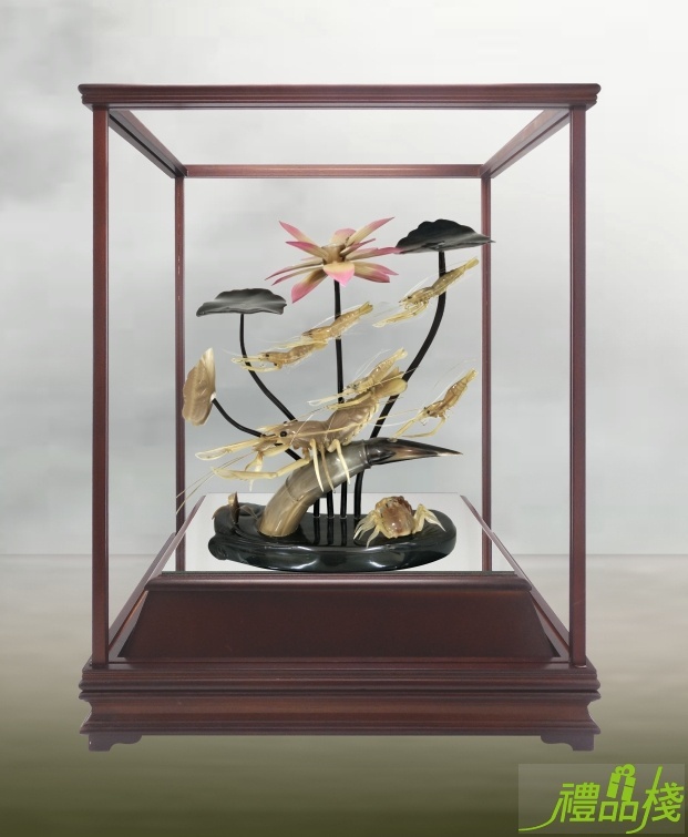 幽蘭荷香牛角藝品,牛角工藝品,牛角藝品,櫥窗藝品,造型藝品,藝品