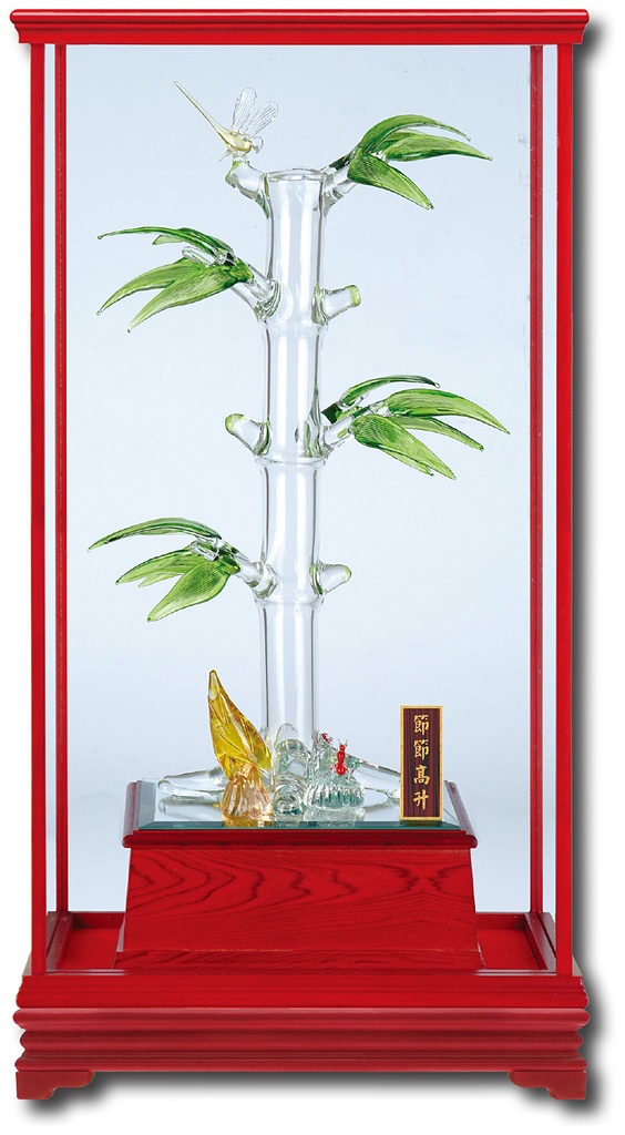 手工琉璃-節節高陞,琉璃藝品,櫥窗藝品,藝品台中,藝品批發