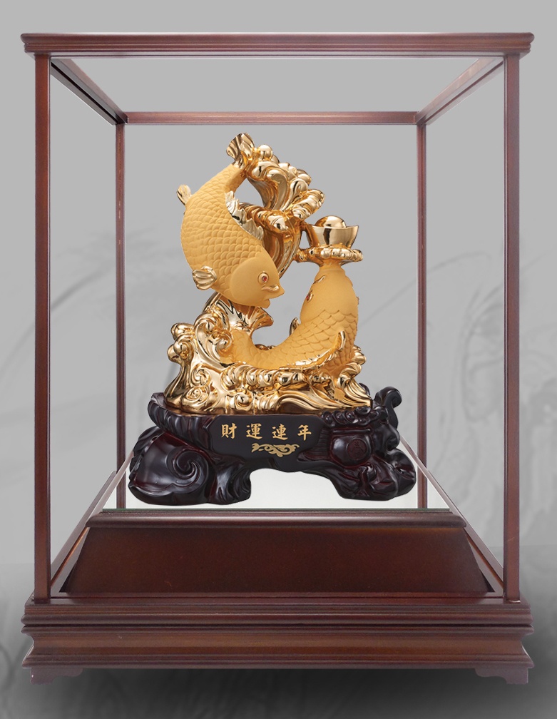 財運連年絨沙金藝品,金雕藝品,招財擺飾