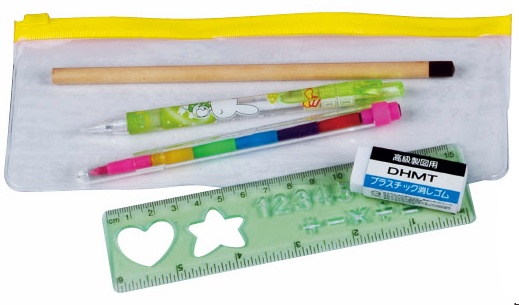 彩虹筆+自動鉛筆+橡皮擦+尺+鉛筆,文具禮品,便宜小禮物