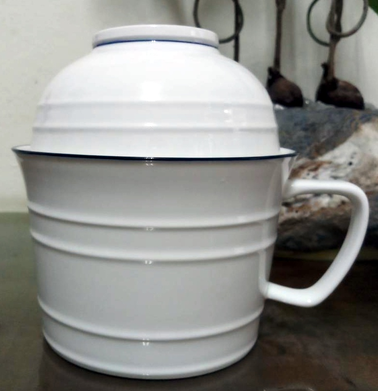 藍紋特白二件瓷碗,泡麵碗,陶瓷碗加蓋,點心碗,陶瓷碗附蓋,泡麵碗陶瓷,訂製餐具