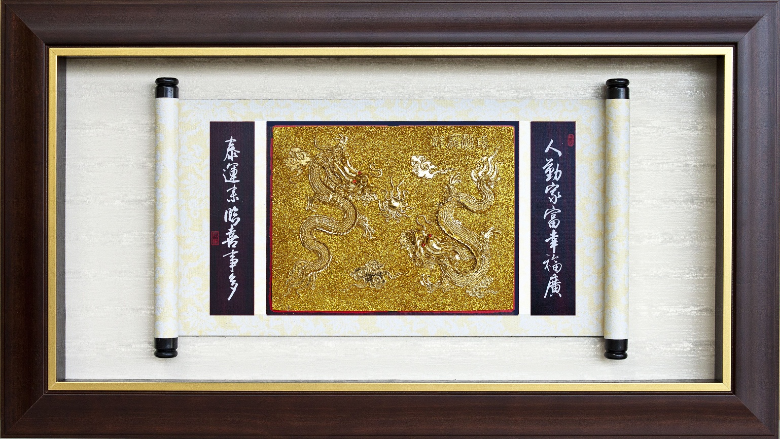 金雕獎牌,立體金箔畫掛飾