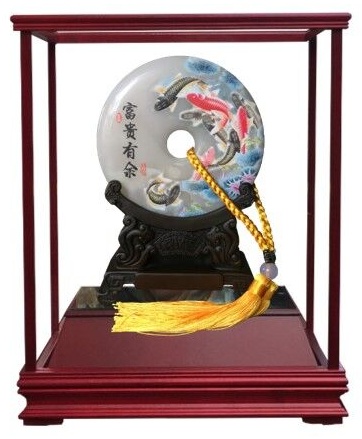 富貴有餘平安扣藝品,獎座訂製,櫥窗藝品