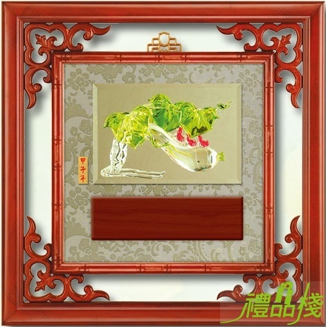 琉璃壁飾-步步高陞,琉璃獎牌 台中,琉璃藝品,琉璃賀匾,琉璃匾額,琉璃禮品