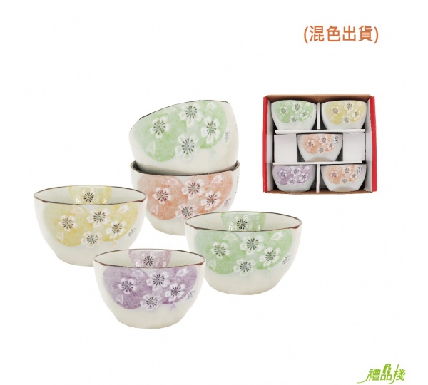 手造方口櫻花碗,手繪碗盤組,手繪碗,陶瓷餐具
