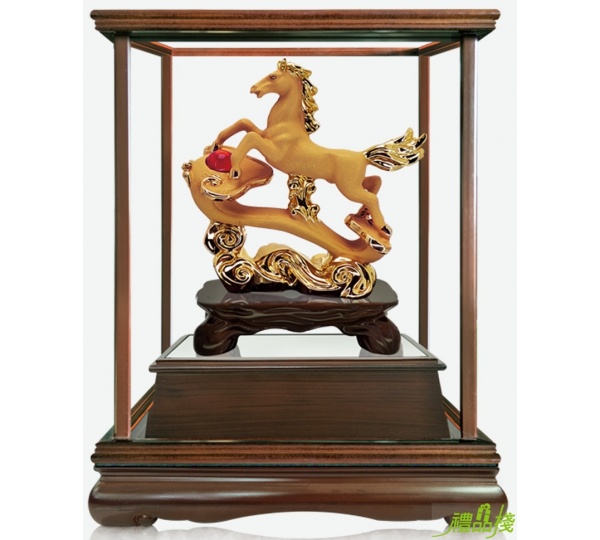 馬上如意絨沙金藝品,沙金藝品,藝品批發,立體金箔藝品,金雕藝品