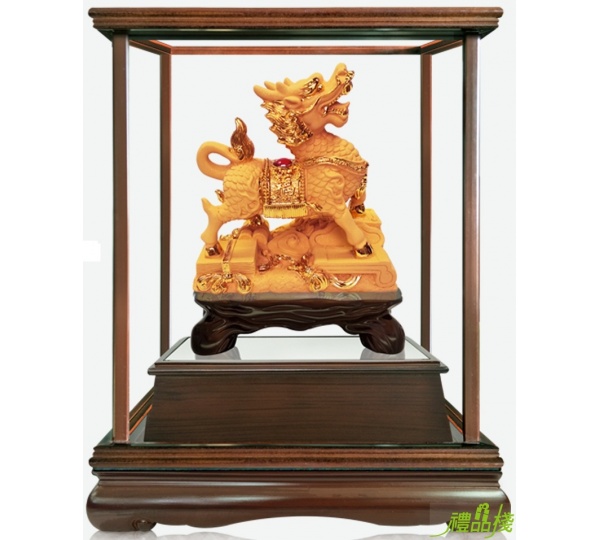 四寶麒麟絨沙金藝品,沙金藝品,立體金箔藝品,造型藝品,金雕藝品