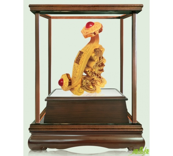 納福如意絨沙金藝品,沙金藝品,立體金箔藝品,造型藝品,漆線雕藝品,金雕藝品