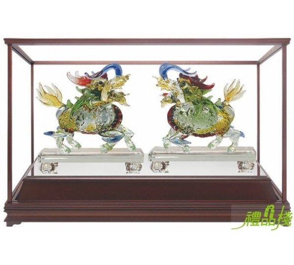 祥瑞麒麟琉璃藝品,琉璃藝術品,琉璃台中,琉璃獎座,琉璃禮品,水晶琉璃藝品,藝品批發