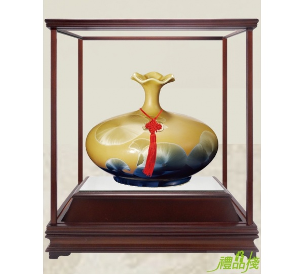 陶藝品-蘭,陶瓷藝品 台中,冷彩陶藝品,青花瓷藝品,花瓶擺飾藝品
