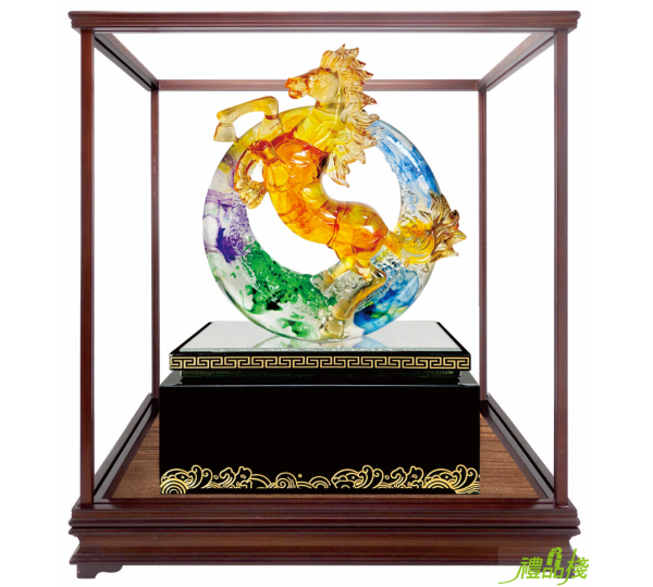 功成圓滿櫥窗藝品,水琉璃藝品,櫥窗藝品,藝品台中,藝品批發,開運招財藝品
