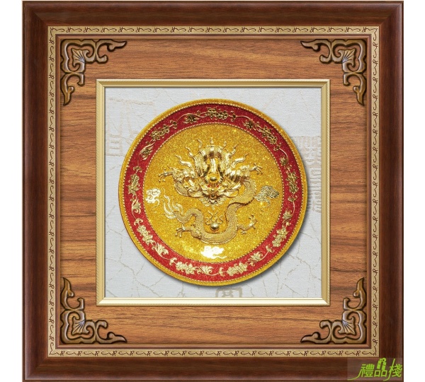 立體金箔獎牌賀匾,立體金箔畫掛飾,開運開業招財金箔賀匾