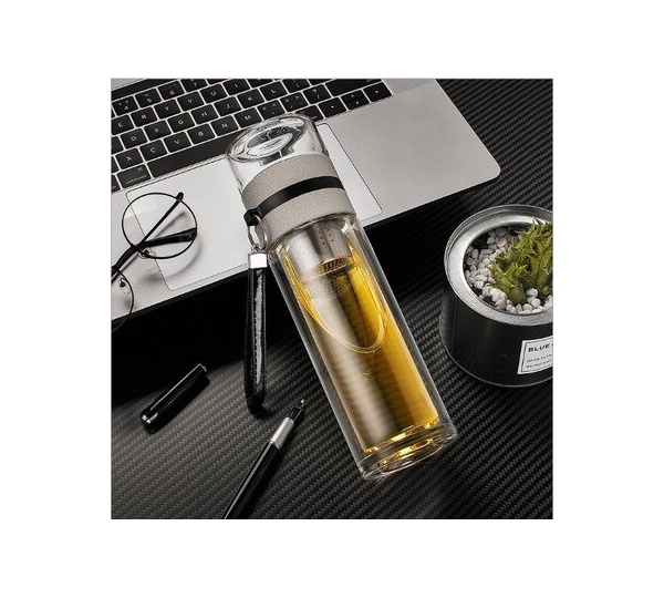玻璃泡茶杯,隨行玻璃杯,雙層隔熱泡茶杯