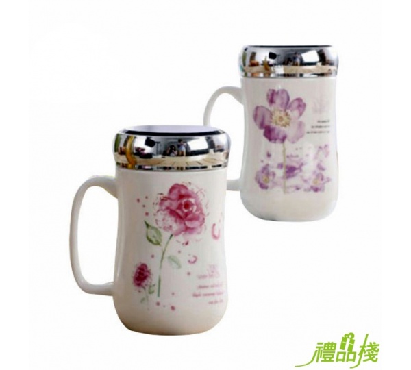 鏡面陶瓷杯,馬克杯,花語杯,辦公杯,陶瓷杯,鏡面杯