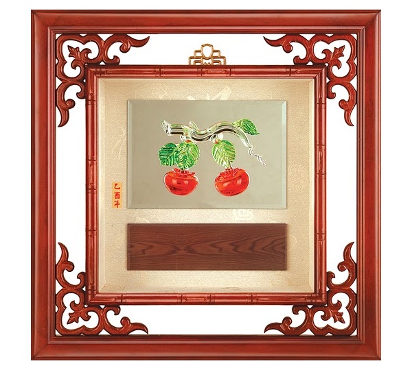 琉璃藝品,琉璃賀匾,琉璃匾額,水琉璃掛匾