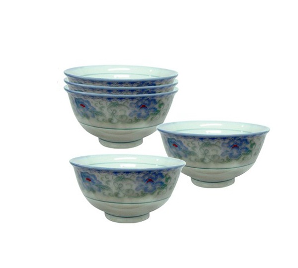 古典釉下5碗,飯碗,飯碗組,餐廚用品,餐碗,碗盤餐具,中式飯碗