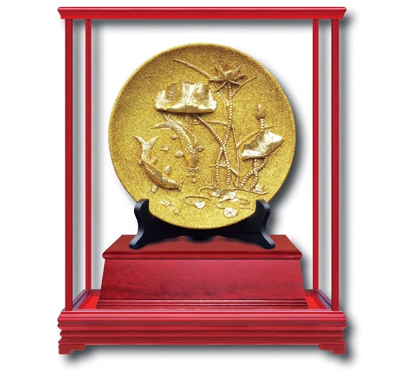 年年有餘-金雕畫,櫥窗藝品,金雕畫藝品