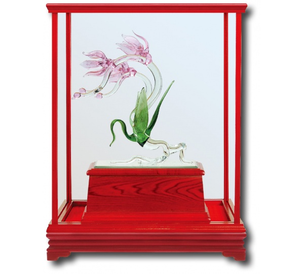 手工創作琉璃-欣欣向榮,琉璃藝品,冷彩陶藝品,櫥窗藝品,藝品台中,藝品批發