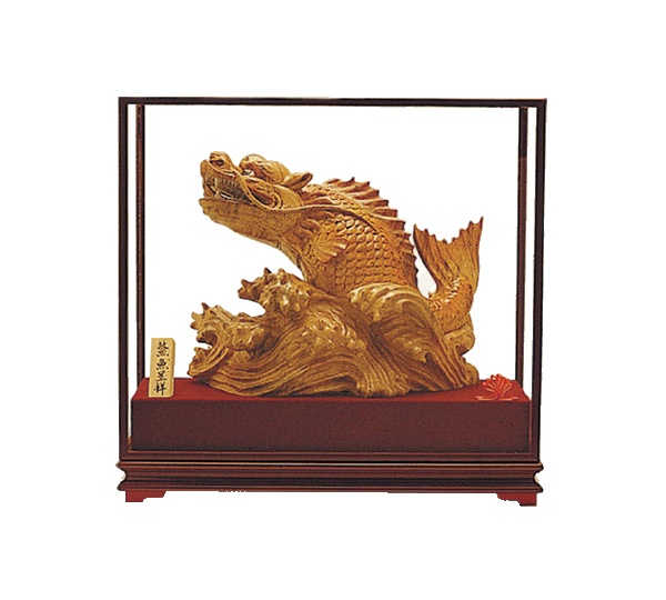 獨佔鰲頭(樟木雕),木雕藝品,台中木雕藝品