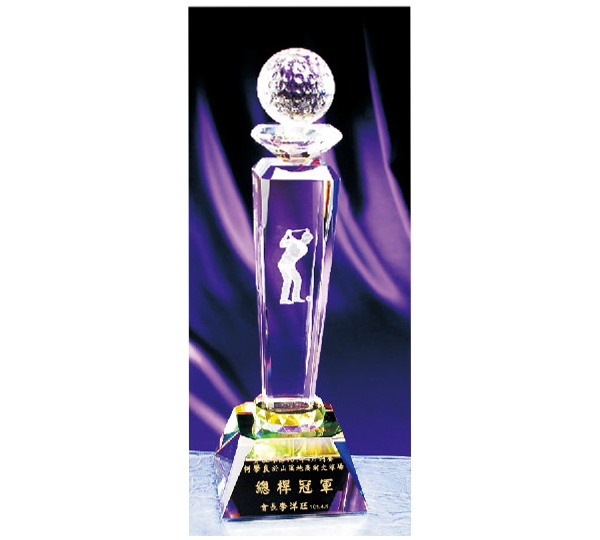 753高爾夫水晶獎盃,獎盃樣式,獎盃訂製台中