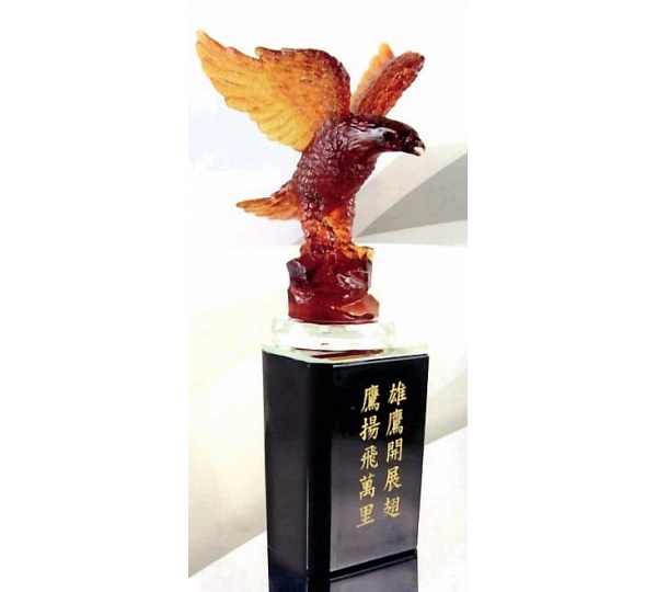 琉璃獎牌獎座,水晶琉璃獎座