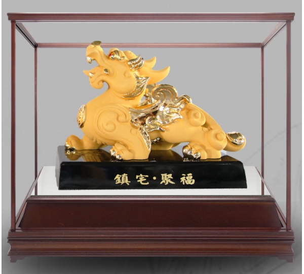 鎮宅辟邪絨沙金藝品,立體金箔藝品,金雕藝品